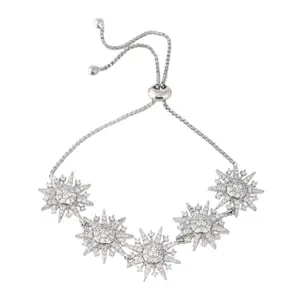 VOYLLA Fireworks Twinkle Glimmer Bracelet|Women Bracelets|Links Bracelets For Women|Cocktail|Party|Wedding|American Diamond|Gift for Women And Girls|