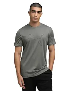 Puma Men Polyester Solid Regular Fit T-Shirt