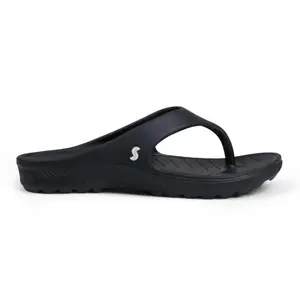 SOLETHREADS SUNRISE|Comfortable| Stylish| Lightweight| Waterproof | Soft | Beachwear | Colourful Slipper| Indoor| Outdoor| | Bathroom Slipper | Breathable |Everyday Flip Flop | Flip Flops for Women | BLACK | UK 7