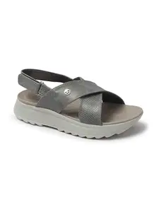 ELLE Women Sandal,Grey,UK-3