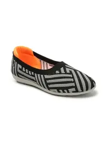 Carlton London Sports Women's Slip-On Ballerinas Colour-Black, Size-UK 7