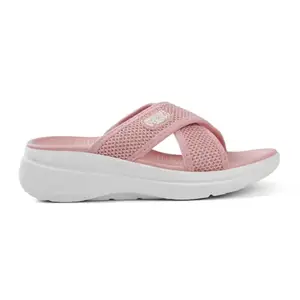 SOLETHREADS HUSH Slides for Women| Stylish | Comfy | Super soft | Ultra-Light | Phylon | Slippers | Flip Flops for Women|COTTON CANDY|UK 4