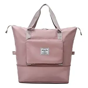 SG Bag Duffle Bags for Travel Women Luggage Bags for Travelling Large Capacity Folding Bag Lightweight Waterproof & Foldable Weekender Shoulder Bag with Dry & Wet Pocket Tote Handbag