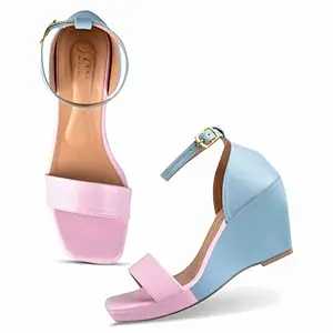 JM LOOKS Women Multi Wedges High Heel Fashion Sandal Comfortable and Stylish Wedge For Casual & Formal Occasions