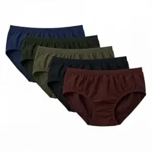 Mrishi Collection Women Hipsters Panties 100% Super Soft Cotton Hipster Ladies Plain Bright Panty/Innerwear Soft Panties Underwear Combo Pack 5 (Colour May Very)