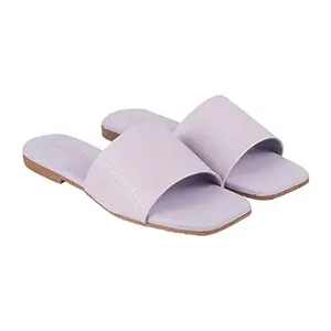 Lazera Flat Fashion Sandals for Womens (Purple, numeric_7)