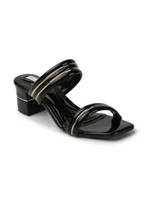 ELLE Women Sandal,Black,UK-6