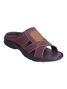 AJANTA Men's Formal Synthetic Sandal - CG0900-6 Brown