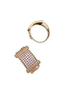 Stylish Men's Designer Ring Diamond Gold Ring For Men Ring/Gold Ring||JEWELRYRING-219-19