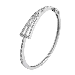 VOYLLA Sparkling Elegance Celestial Vines American Diamond Bracelet For Women|Women Cuffs Bracelets|Gift For Women|Party|Cocktail|CZ|Womens Gift|
