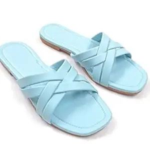 Women Stylish Flats Fashion Sandal For Party & Wedding/Casual Flat Sandals For Women's & Girls_TA02
