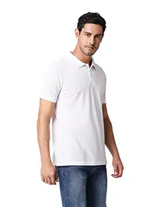Wear Your Opinion Men's (Size S to 5XL) Polo Collar Neck Tshirt (Medium, White)