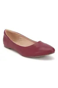 Allen Solly Women Maroon Casual Ballerinas