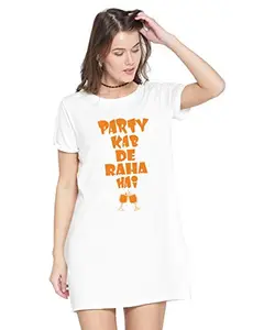 Stylish Cotton Blend Printed T-Shirt for Women | Casual Wear | Soft & Comfortable Fabric | Trendy Short Sleeve (White_X-Small_Pack of 1)#1952