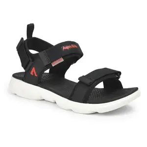 Aqualite Men MGS-3002 Sandal, Black/Orange, 9 UK/India