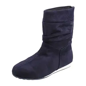 Metro Womens Synthetic Blue Navy Boots (Size (5 UK (38 EU))