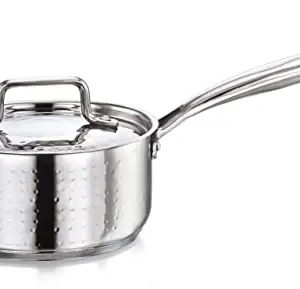 Praylady Inox 3+ Series Cooking Pot 20 cm | Hammered Cooking Pot