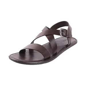 Mochi Mens Synthetic Brown Sandals (Size (10 UK (44 EU))