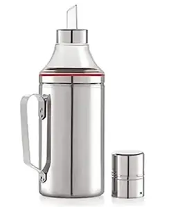 *Stainless Steel Oil Dispenser Bottle | Oil Pourer | Oil Bottle | Leak Proof Oil Dispenser Bottle with Handle for Home and Kitchen Use, 1000 ML