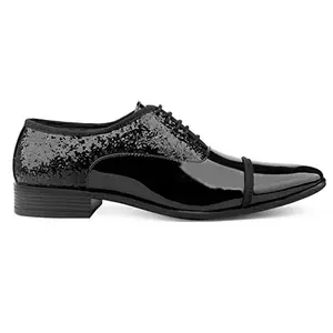 YUVRATO BAXI Men's Black New Formal and Casual Lace-up Shoes-9 UK
