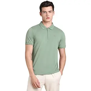 Dennis Lingo Men's Slim Fit Olive Polo T-Shirt
