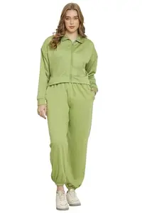 CANIDAE Crop Jacket and Pajama for Women | Best Winter Combo | Small to 10 XL REGULALR & Plus Size (4X-Large, Green)
