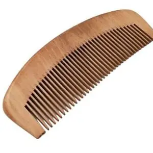 Wooden Comb 100% Natural Wood Detangling Comb for Women & Men Hair Growth Detangle, Reducing Dandruff, Breakage & Hairfall (Pack of 1)
