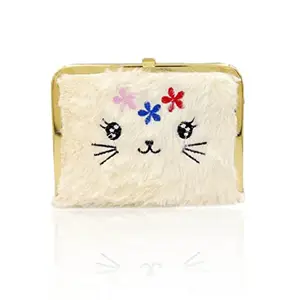 Valerie White Fabric Women's & Girl's Mini Wallet (243)