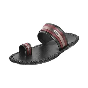 Mochi Mens Leather Black Slippers (Size (6 UK (40 EU))