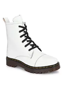 Delize White Women's Derby Ankle Boots59695