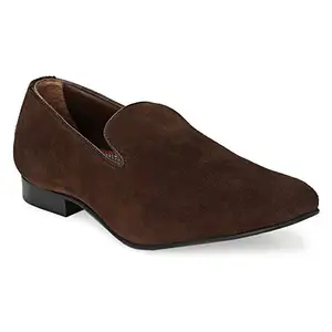 DORRISSINI Men's Shoes Brown Moccasin-10 (8761)