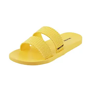 Walkway Walkway Womens Synthetic Yellow Slippers (Size (5 UK (38 EU))