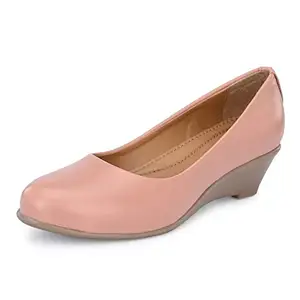 Centrino Women's Ballet Flats, Pink, 6 UK