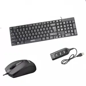zebion k200 USB Wired Keyboard Plug and Play The Standard Keyboard with z70+ USB Mouse with Latest Optical Technology, 800 DPI Resolution, Ergonomic Design with Pronto 101 USB hub