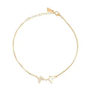 Kushal's Fashion Jewellery White Gold Plated Casual Trendy Payal/Anklet - 419343