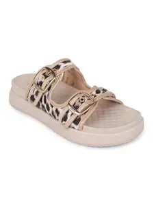 ELLE Women Sandal,Beige,UK-7