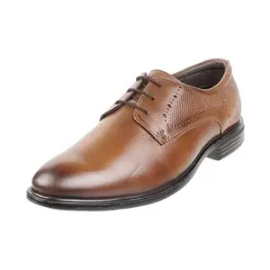 Mochi Men Leather Lace-up Formal Shoes UK/7 EU/41 (19-12) Tan