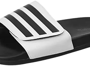 adidas unisex-adult ADILETTE COMFORT ADJ FTWWHT/CBLACK/CBLACK Slide Sandal - 7 UK (GZ8950)