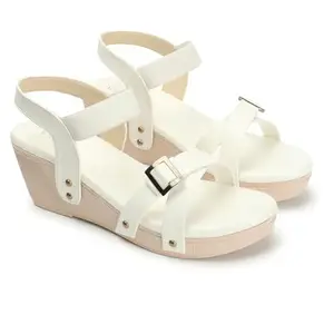 Iconics Women Sandal,White,UK-8