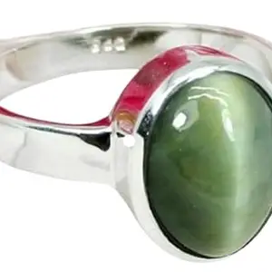 BluDiamond Cat Eye Gemstone Ring 5 Ratti Original Certified Lahsuniya Ratna Ring 4.50 Carat Chrysoberyl Cats Eye Stone Silver Ring लहसुनिया रत्न रिंग Vaidooryam Stone Ring Cats Eye Ring For Men
