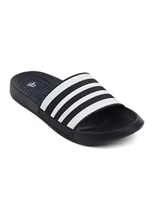 Carlton London Men'S Navy-WHITE Slipper 6 UK (CL-YP-M-118)