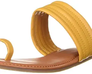 Walkway Women's Yellow Synthetic Sandals 5-UK (38 EU) (32-1532)