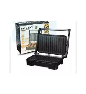 Matiko 4 Slice Electric Indoor Panini Press Grill with Non-Stick Cooking Plates & Removable Drip Tray, Countertop Stainless Steel Sandwich Maker Bread Toaster price in India.