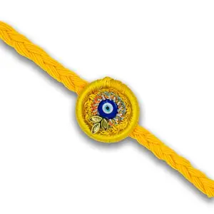 SIGO JEWELLERS Premium Designer Rakhi for Brother | Handcrafted Traditional Thread for Raksha Bandhan Festival | Traditional Single Band