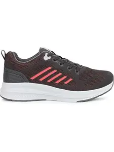 Campus Men's EOS CH.Gry/GAJARI RED Running Shoes - 9UK/India 6G-824
