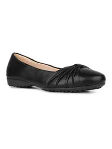 Inc.5 Womens Black Casual Solid Round Toe Slip on Ballerina