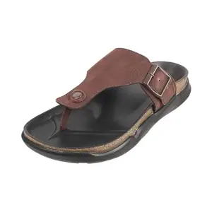 Metro Men Brown Casual Leather Sandals Uk/9 Eu/43 (16-245)