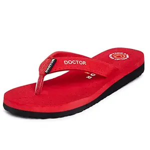 ORTHO JOY Doctor Orthopedic Ladies Slippers | Soft Chappal for Women | Comfortable womems's slipper | MCR Chappals for Women Red color