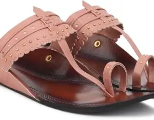 Picktoes PT-535 Women's Pink Synthetic Leather Casual Flat Sandal