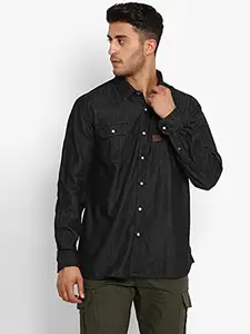Royal Enfield Washed Denim Shirt Black L